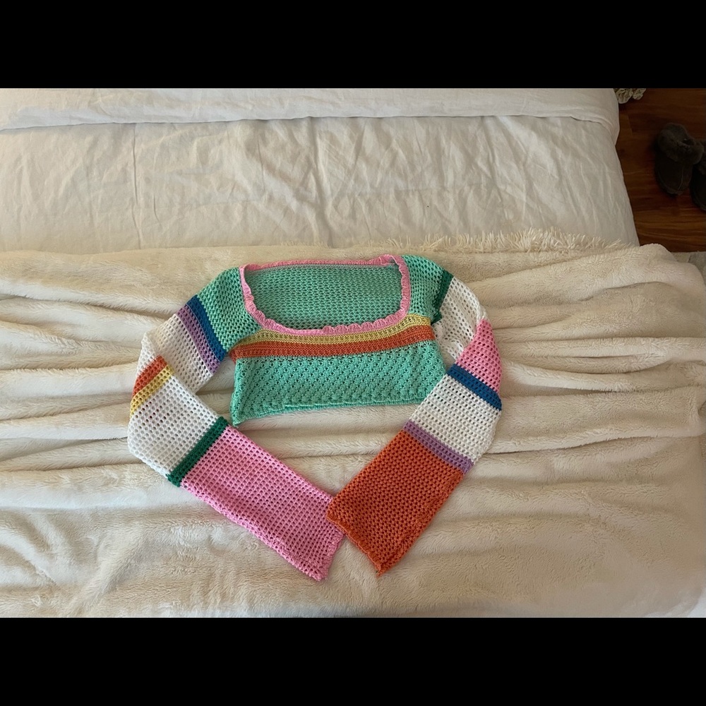 Colorful knit sweater - Picture 2 of 3